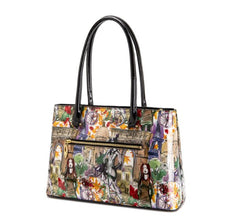 PARISIAN PATENT LEATHER SHOULDER BAG