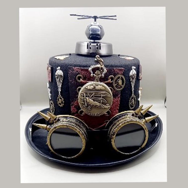 Hand Made Steampunk Hat - Magnificent Men & their Flying Machines