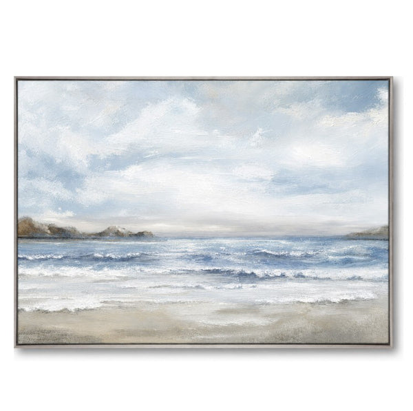 Sunny Shore Framed Canvas