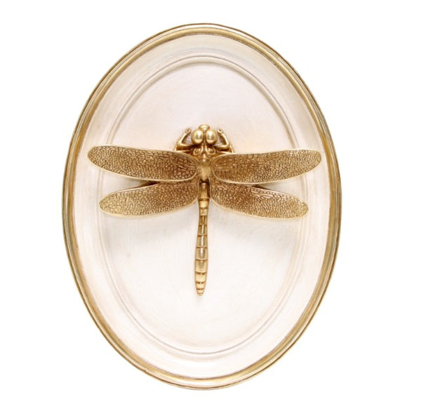 Wall Plaque Dragonfly - Beige
