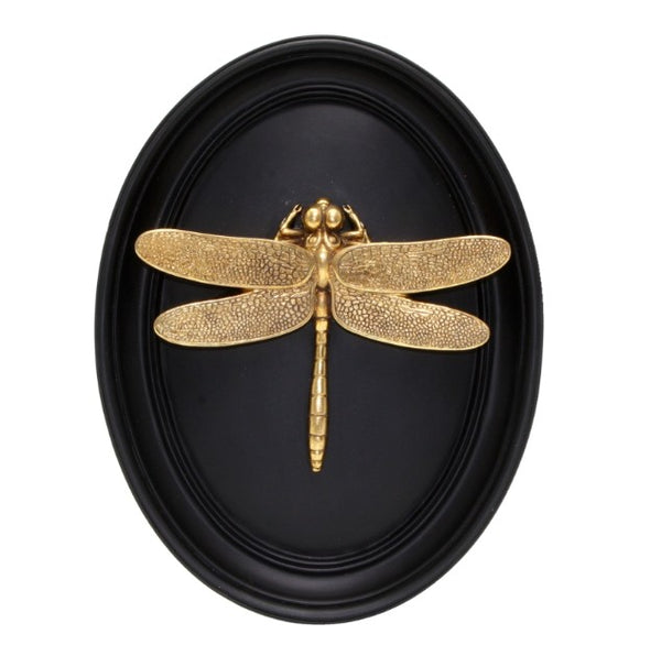 Wall Plaque Dragonfly - Onyx