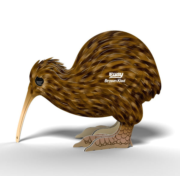 Eugy - Brown Kiwi 3D Model Kit image 0