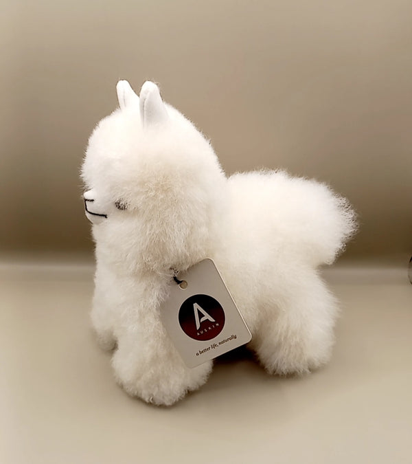 Alpaca White - Huacaya Alpaca - 15cm - Auskin image 0