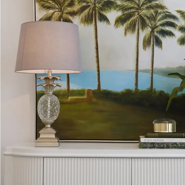 Pineapple Table Lamp - Brushed Silver image 1