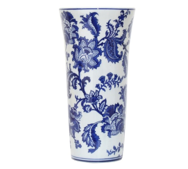 Blue and White Botanical Vase 30cm image 0