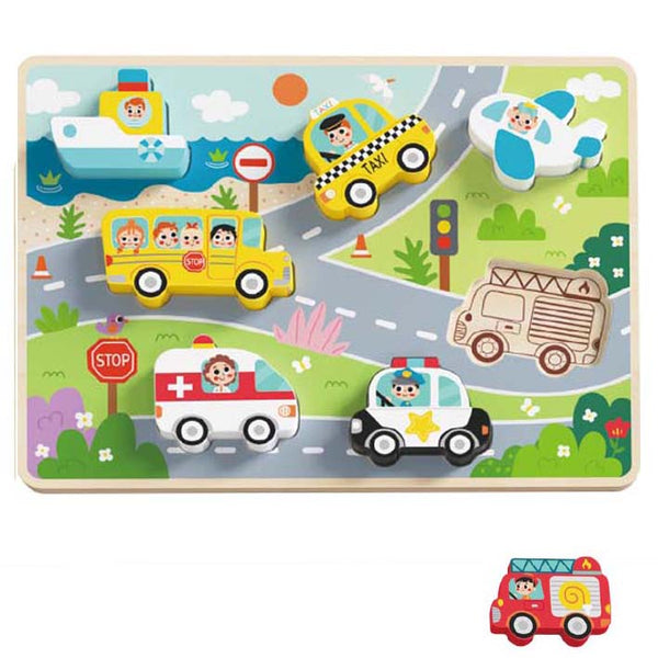 CHUNKY PUZZLE - TRANSPORTATION image 0