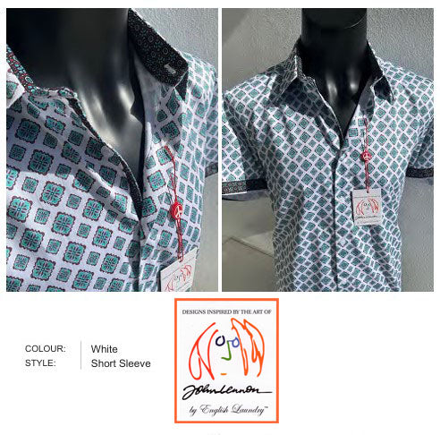 John Lennon - COLDFIELD Short Sleeve Shirt - White image 0