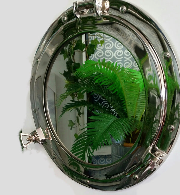Port Hole Mirror Nickel image 0