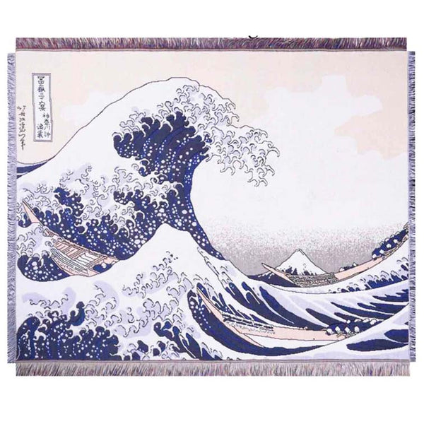 Throw Rug -Katsushika Hokusai Great Wave image 0
