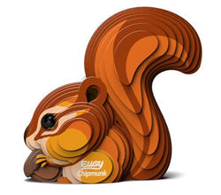 Eugy - Chipmunk 3D Model Kit image 0