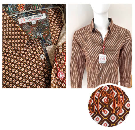 John lennon - TILBURY Long Sleeve Shirt - Mustard image 0