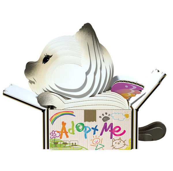 Eugy - Cat Mocha 3D Model Kit image 0