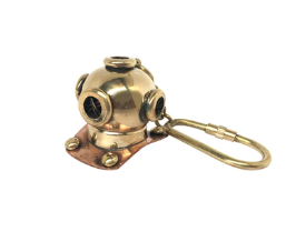 Brass Diver Helmet Key-Chain image 0