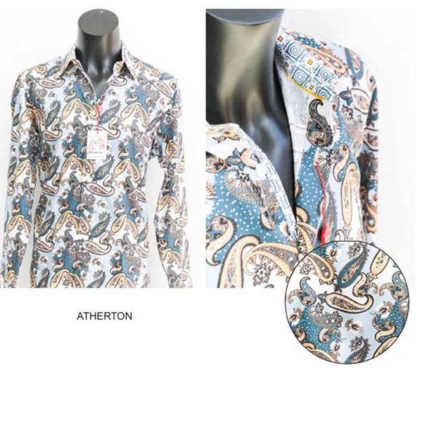 John Lennon - ATHERTON Long Sleeve Shirt - Steel image 0