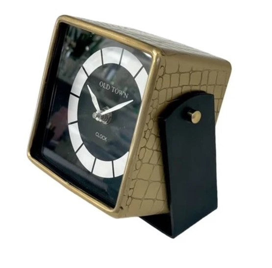 Antique Brass Crocodile Clock image 0
