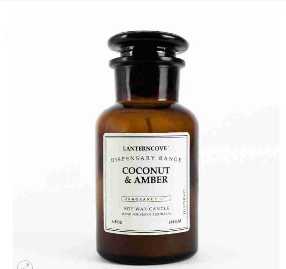 Dispensary ‚Äì Soy Wax Candle ‚Äì Coconut + Amber image 0