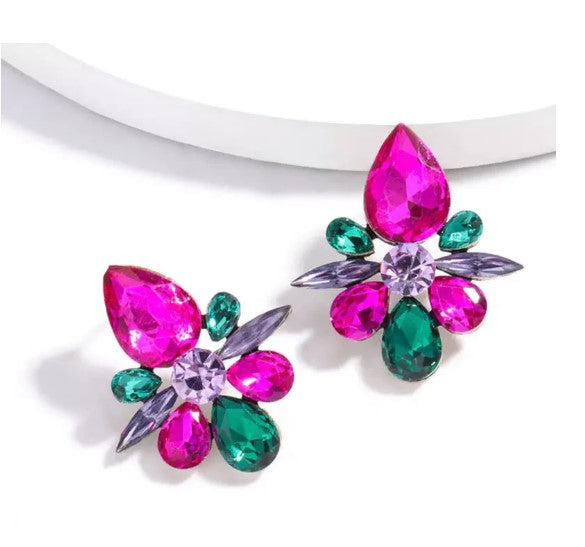 Geneva Pink Earrings image 0