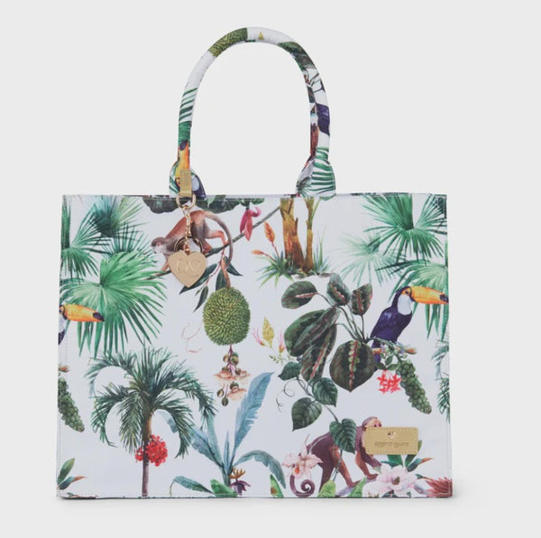 Queen Of Hearts Canvas Tote Bag - Tropical image 0