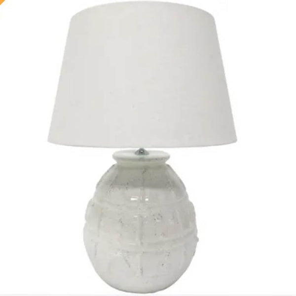 HUGO TERRACOTTA TABLE LAMP SET - WHITE image 0