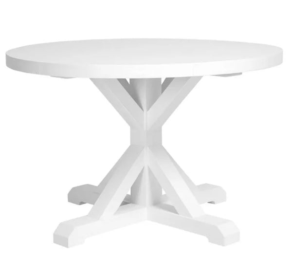 Round Coastal Dining Table White image 0