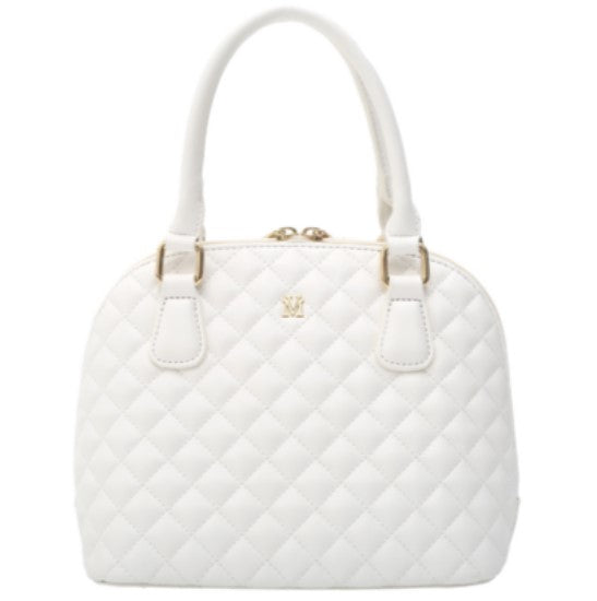 VERA MAY COCO WHITE VEGAN LEATHER HANDBAG image 0