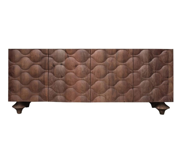 CR Bagot Solid Timber 4 Door Sideboard image 0