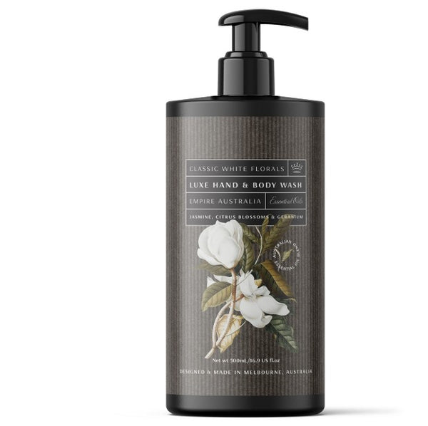Classic White Florals Hand & Body Wash 500ml image 0